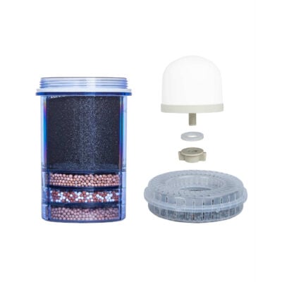 Jaarset Aqualine 18 alkalisch met keramisch filter, transparant meerstappenfilter en pH ring