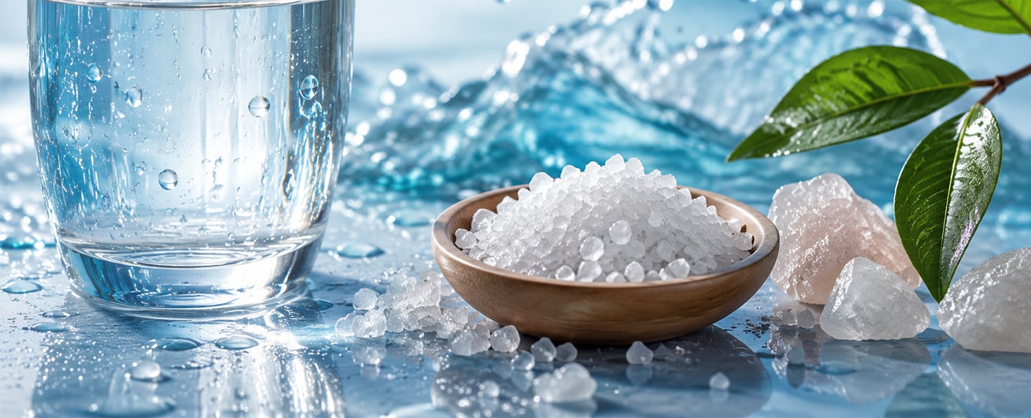 water en mineralen werken samen voor een goede vochtbalans